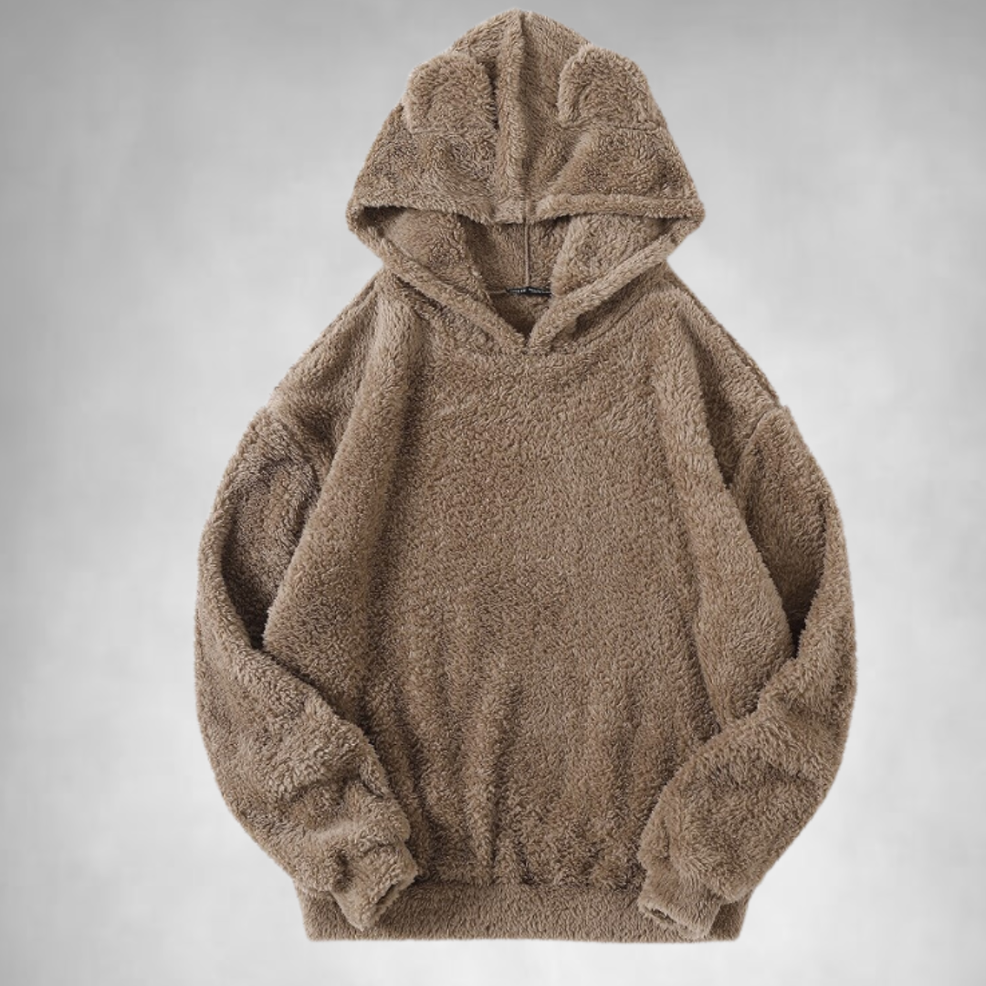Fleece Sweater – Bear Ear – Warm – Pullover Hoodie – Hoodie for Women-Myra Lina