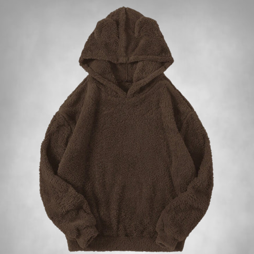 Fleece Sweater – Bear Ear – Warm – Pullover Hoodie – Hoodie for Women-Myra Lina