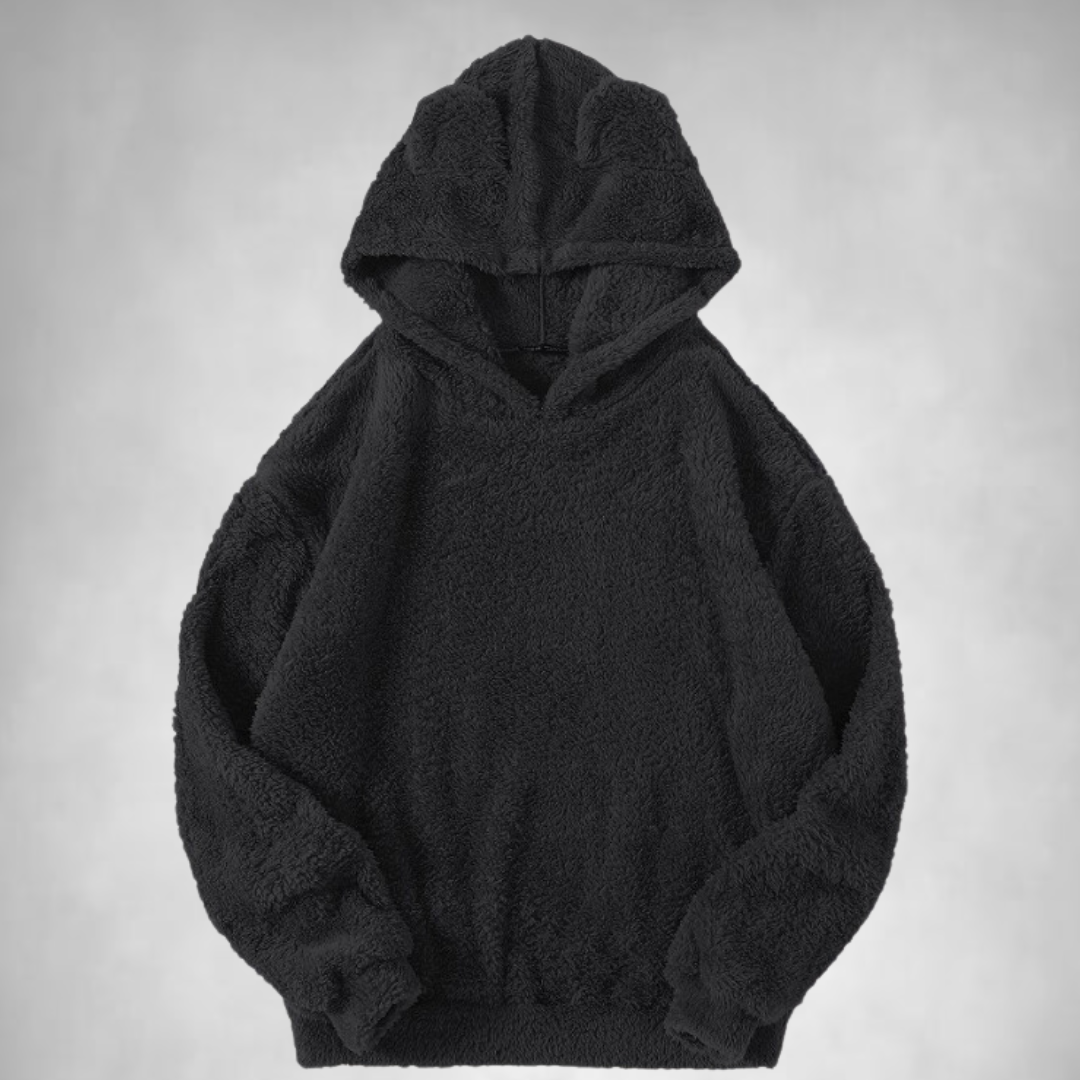 Fleece Sweater – Bear Ear – Warm – Pullover Hoodie – Hoodie for Women-Myra Lina