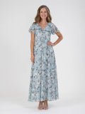Floral Chiffon Maxi Dress | Flowing | Lightweight-Myra Lina