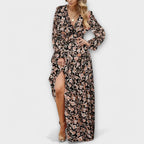 Floral Maxi Dress | Elegant | Nine Colourways-Myra Lina