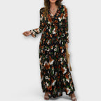 Floral Maxi Dress | Elegant | Nine Colourways-Myra Lina