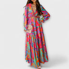 Floral Maxi Dress | Elegant | Nine Colourways-Myra Lina