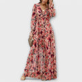 Floral Maxi Dress | Elegant | Nine Colourways-Myra Lina
