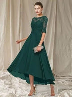 Formal Maxi Dress | Lace Bodice | Bridesmaid Dress-Myra Lina