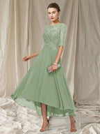Formal Maxi Dress | Lace Bodice | Bridesmaid Dress-Myra Lina