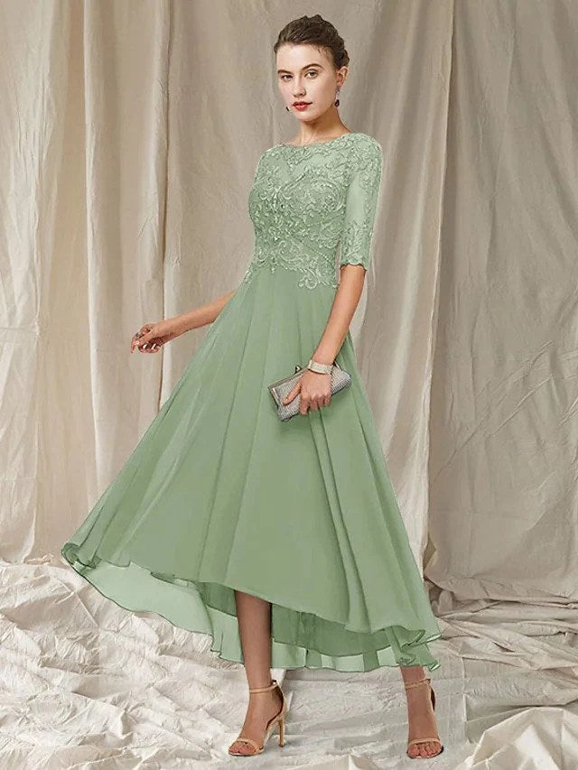 Formal Maxi Dress | Lace Bodice | Bridesmaid Dress-Myra Lina