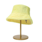 Fuzzy Bucket Hat – Women's Fluffy Faux Fur Bucket Hat for Winter-Myra Lina