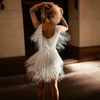 Glitter Dress | Sleeveless | Mini | Tassel Dress | Party Dress-Myra Lina