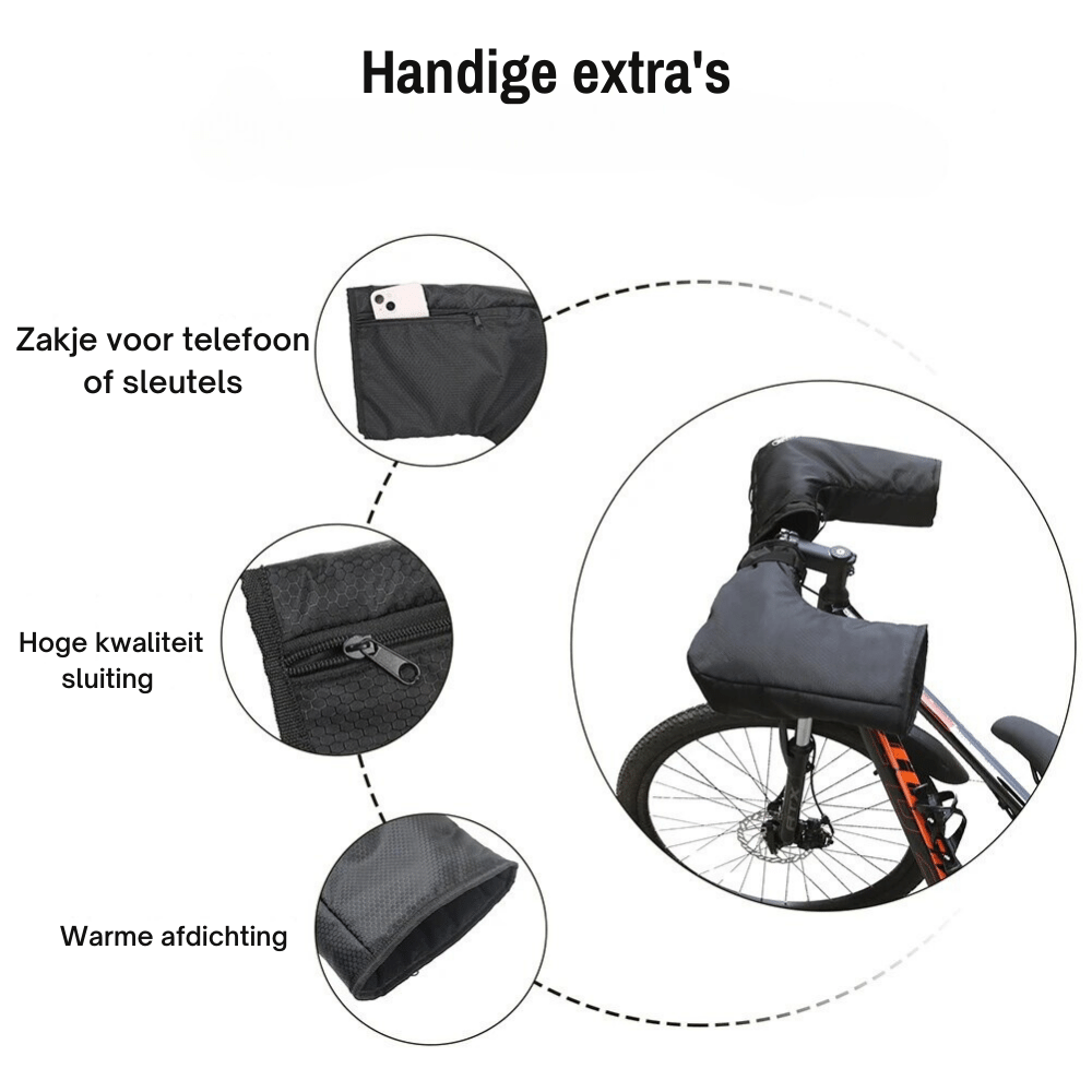 Handlebar Muffs – Waterproof – Reflective – Cycling Gloves – Motorcycle Handlebar Muffs-Myra Lina