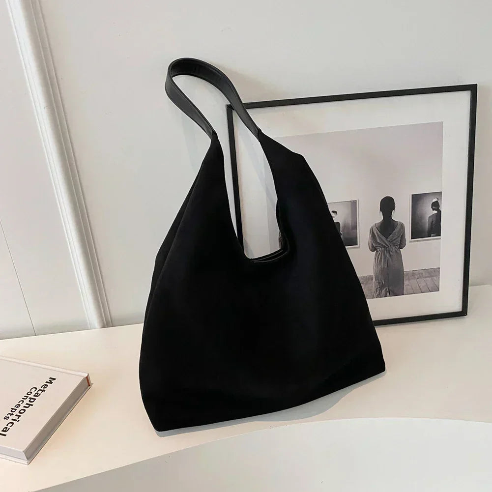 Hobo Bag – Large Suedette Shoulder Bag for Women-Myra Lina