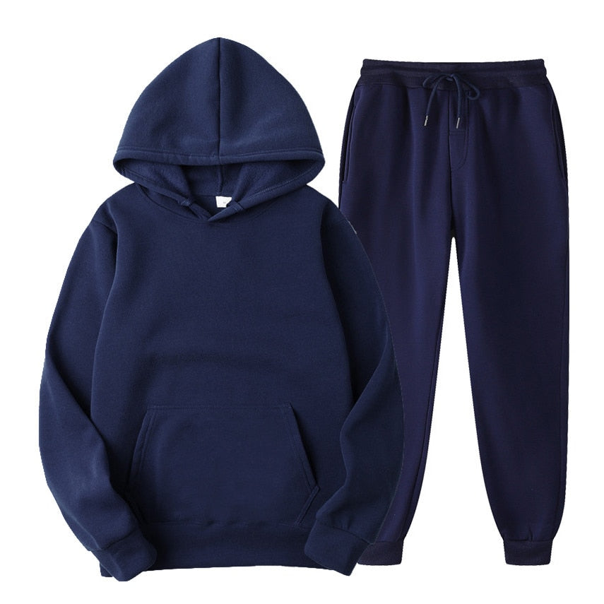 Hoodie and Jogger Set | Pullover | Drawstring | Sweat Set | Women's Jogger Set-Myra Lina
