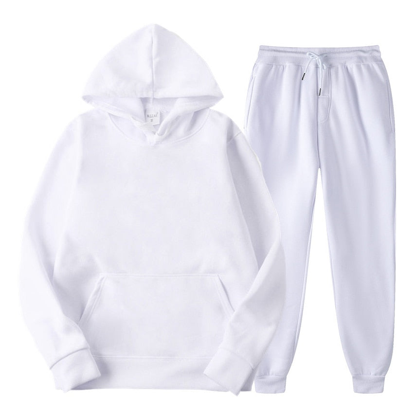 Hoodie and Jogger Set | Pullover | Drawstring | Sweat Set | Women's Jogger Set-Myra Lina