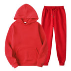 Hoodie and Jogger Set | Pullover | Drawstring | Sweat Set | Women's Jogger Set-Myra Lina