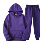 Hoodie and Jogger Set | Pullover | Drawstring | Sweat Set | Women's Jogger Set-Myra Lina