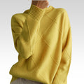 Knitted Sweater – Turtleneck – Oversized – Knitted Jumper – Women's Knitwear-Myra Lina