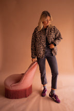 Leopard Jacket – Oversized Bomber Jacket for Women with Leopard Print-Myra Lina