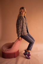 Leopard Jacket – Oversized Bomber Jacket for Women with Leopard Print-Myra Lina