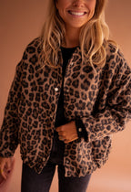 Leopard Jacket – Oversized Bomber Jacket for Women with Leopard Print-Myra Lina