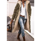 Long Puffer Coat | Hooded | Fleece Lined | Puffer Jacket | Women's Long Winter Jackets-Myra Lina