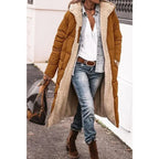 Long Puffer Coat | Hooded | Fleece Lined | Puffer Jacket | Women's Long Winter Jackets-Myra Lina