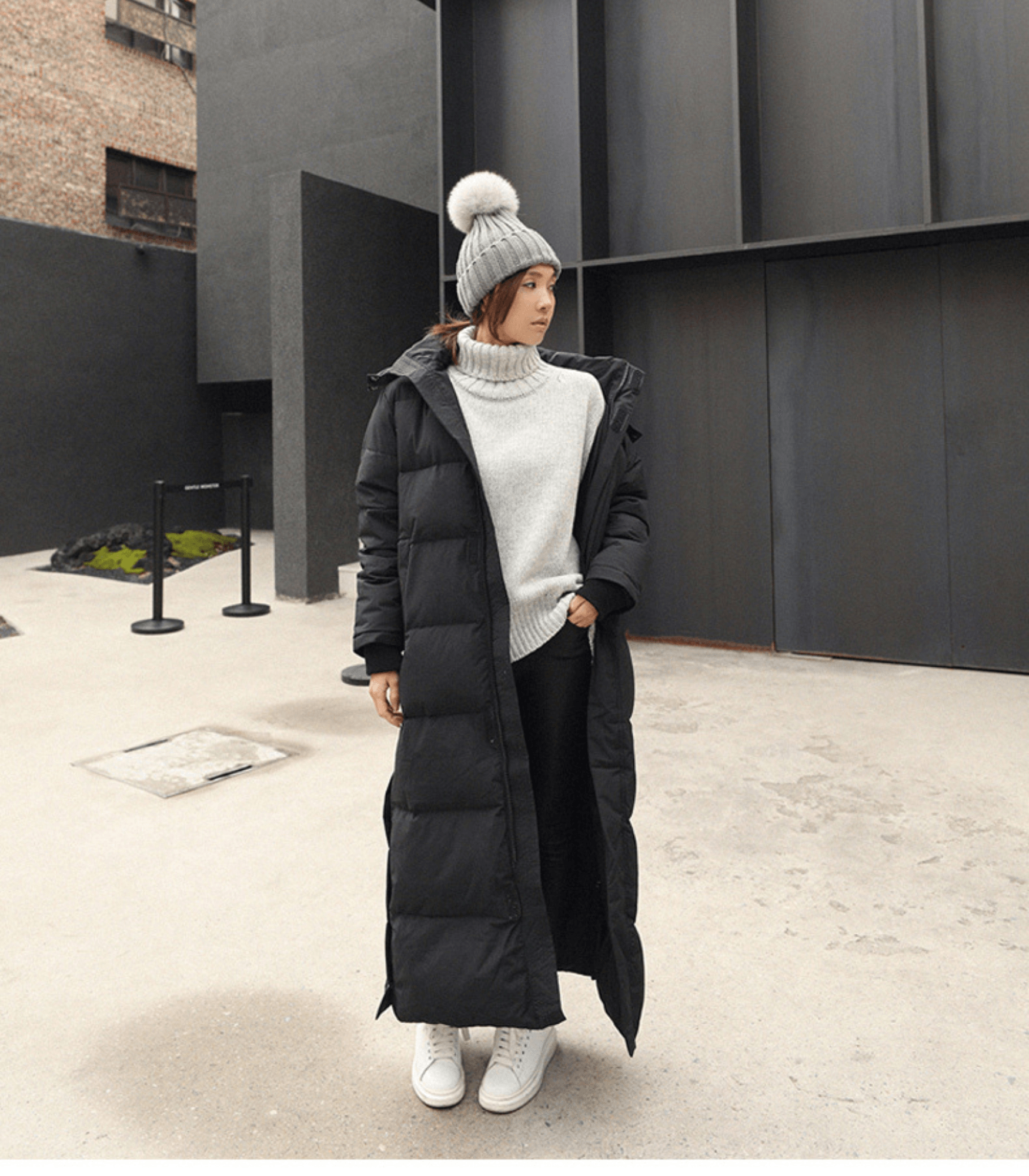 Long Puffer Jacket – Hooded Oversized Long Puffer Coat for Women – Winter Jacket-Myra Lina