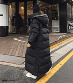 Long Puffer Jacket – Hooded Oversized Long Puffer Coat for Women – Winter Jacket-Myra Lina