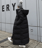 Long Puffer Jacket – Hooded Oversized Long Puffer Coat for Women – Winter Jacket-Myra Lina