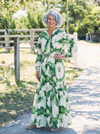 Long Sleeve Tiered Maxi Dress | Tie Waist-Myra Lina