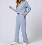 Lounge Set | Half Zip | Wide Leg | Tracksuit | Women's Loungewear-Myra Lina