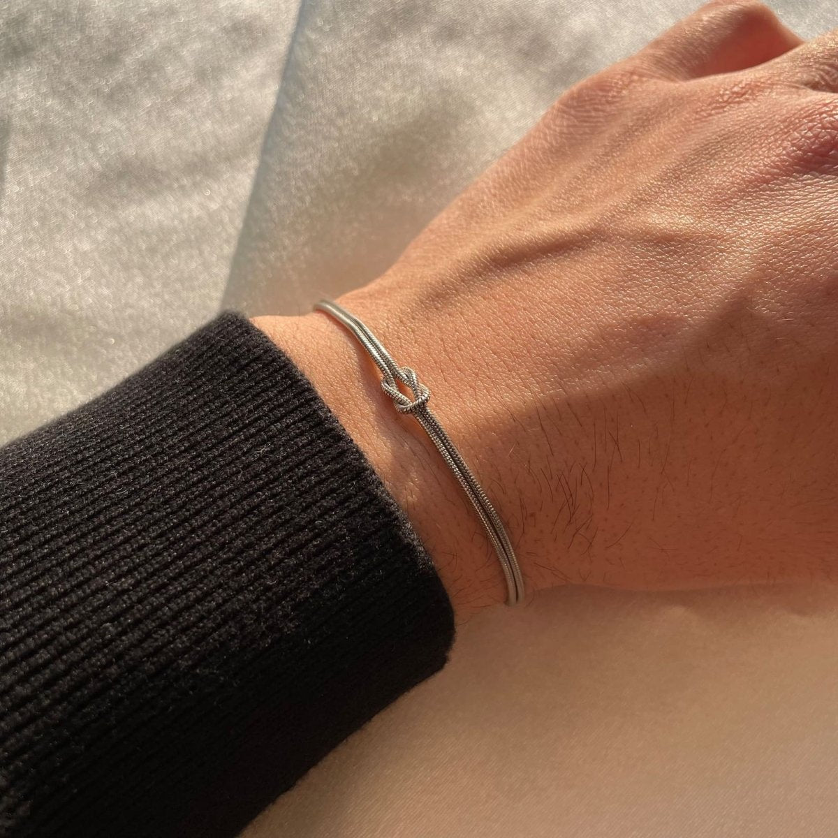 Love Knot Bracelet | Adjustable | Minimalist | Gold Bracelet | Women's Bracelet-Myra Lina