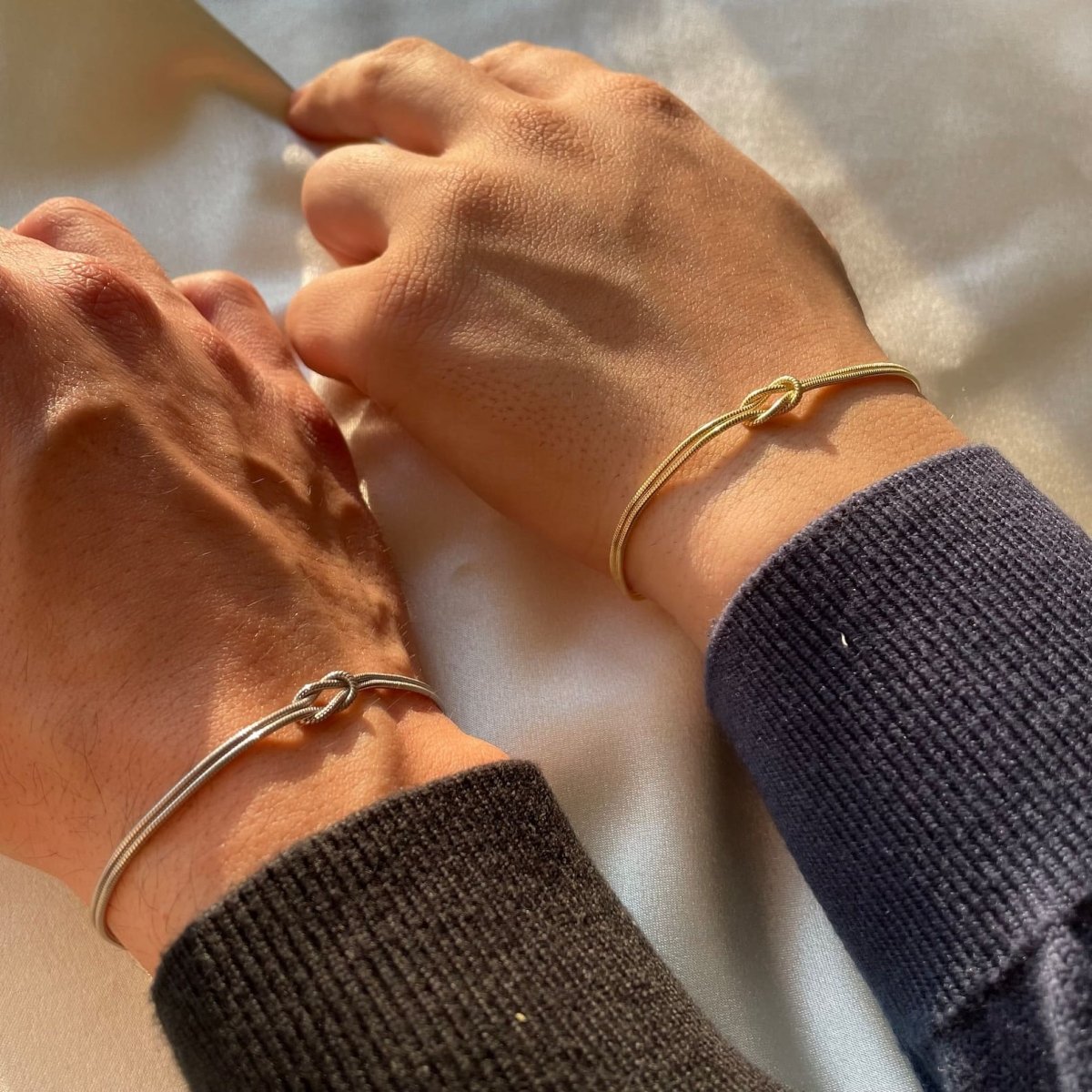 Love Knot Bracelet | Adjustable | Minimalist | Gold Bracelet | Women's Bracelet-Myra Lina