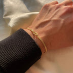 Love Knot Bracelet | Adjustable | Minimalist | Gold Bracelet | Women's Bracelet-Myra Lina