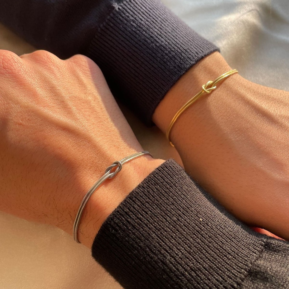 Love Knot Bracelet | Adjustable | Minimalist | Gold Bracelet | Women's Bracelet-Myra Lina