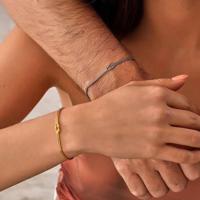 Love Knot Bracelet | Adjustable | Minimalist | Gold Bracelet | Women's Bracelet-Myra Lina