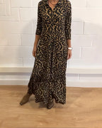 Maxi Dress – Collar – Button-Up – Long Sleeve Dress – Shirt Maxi Dress-Myra Lina