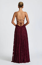 Maxi Dress | Floral Thin Straps Wedding Guest Occasion-Myra Lina