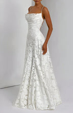 Maxi Dress | Floral Thin Straps Wedding Guest Occasion-Myra Lina