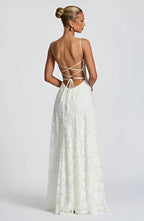 Maxi Dress | Floral Thin Straps Wedding Guest Occasion-Myra Lina