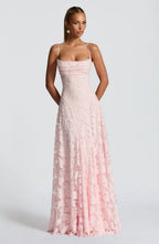 Maxi Dress | Floral Thin Straps Wedding Guest Occasion-Myra Lina