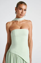 Maxi Dress | Strapless Corset High Slit Formal Wedding Guest-Myra Lina