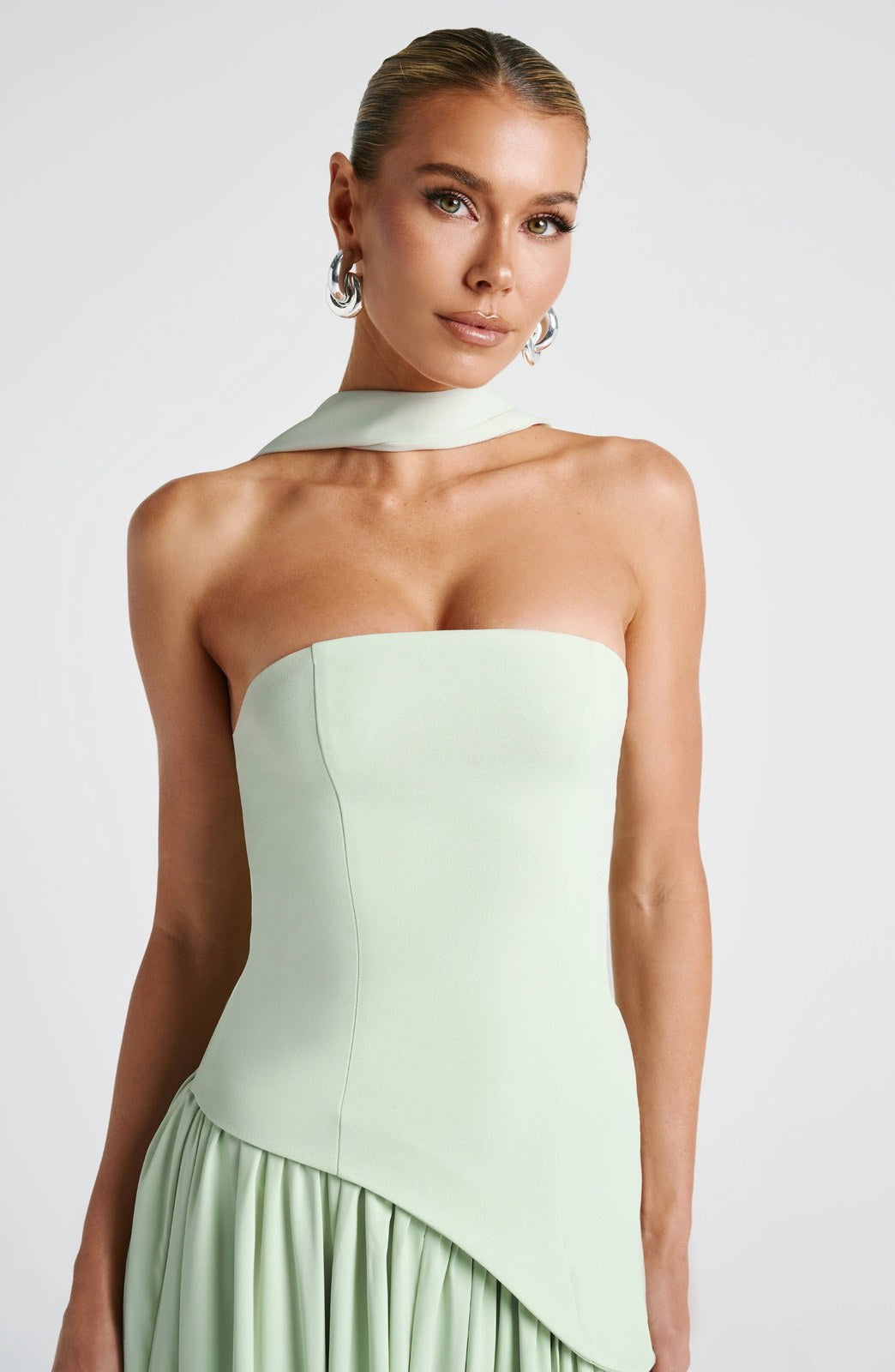 Maxi Dress | Strapless Corset High Slit Formal Wedding Guest-Myra Lina