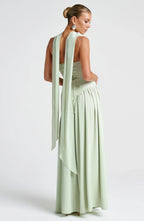 Maxi Dress | Strapless Corset High Slit Formal Wedding Guest-Myra Lina
