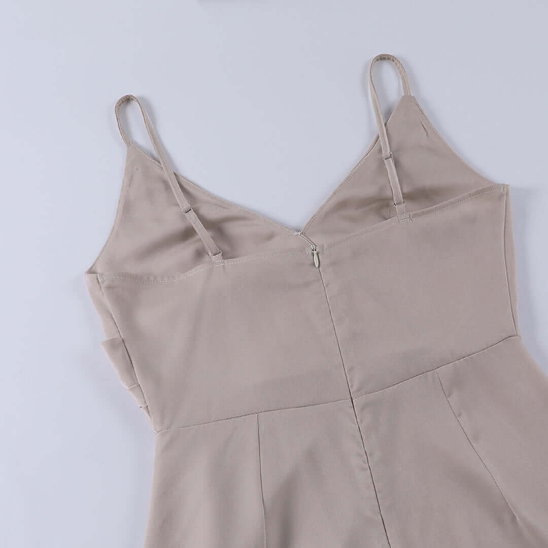 Maxi Dress | V-Neck | Slit | Elegant Dress | Party Dress-Myra Lina