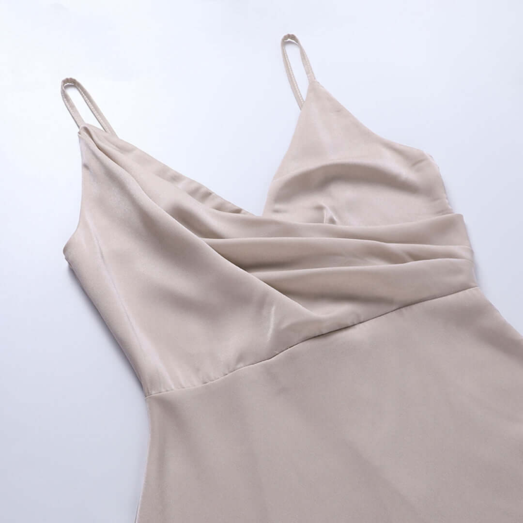 Maxi Dress | V-Neck | Slit | Elegant Dress | Party Dress-Myra Lina