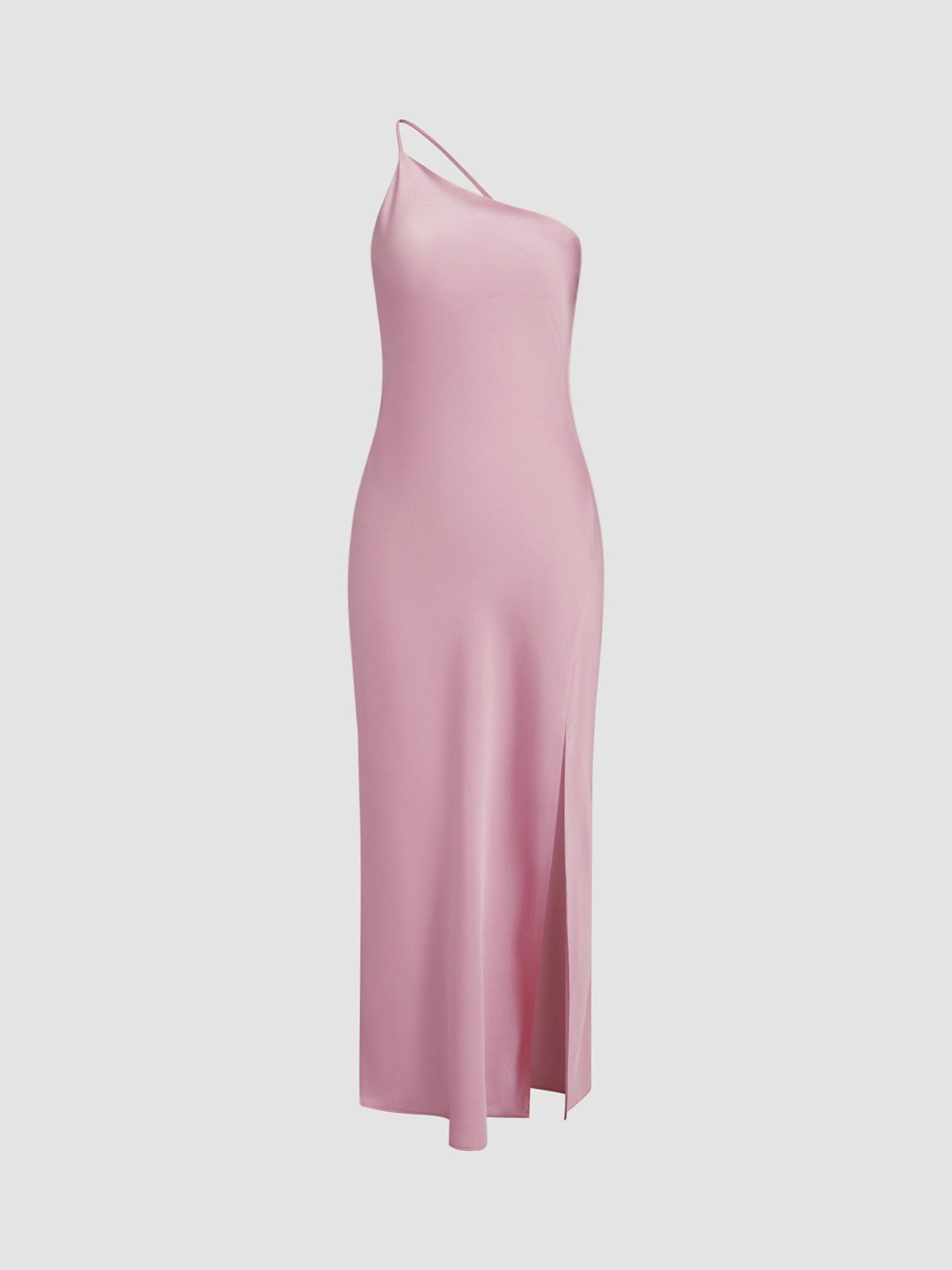 Midi Dress | Backless One Shoulder Slit | Wedding Guest-Myra Lina