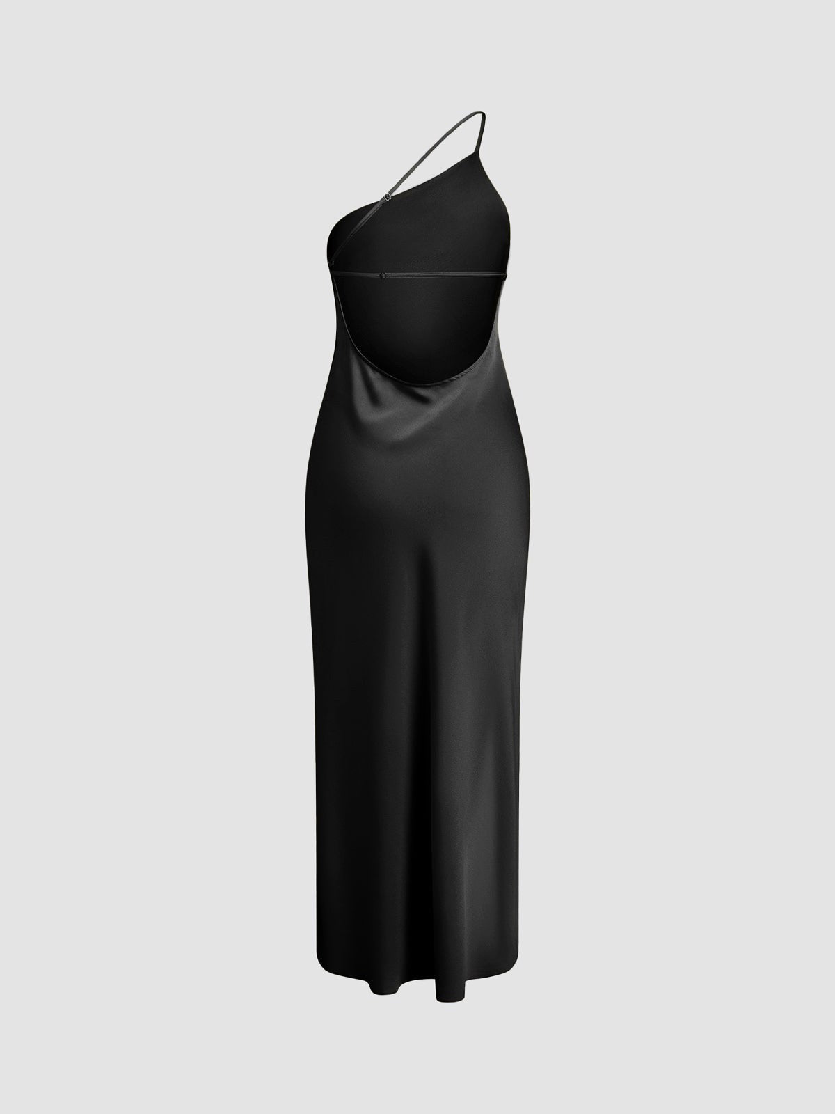 Midi Dress | Backless One Shoulder Slit | Wedding Guest-Myra Lina