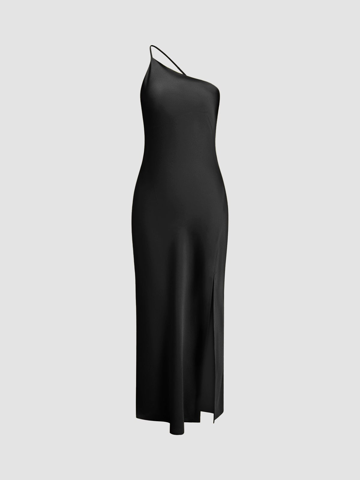 Midi Dress | Backless One Shoulder Slit | Wedding Guest-Myra Lina
