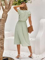 Midi Dress | Everyday Wear | Versatile Day Dress-Myra Lina