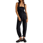Overalls | Adjustable Straps | Loose Fit | Denim Overalls | Women's Overalls-Myra Lina
